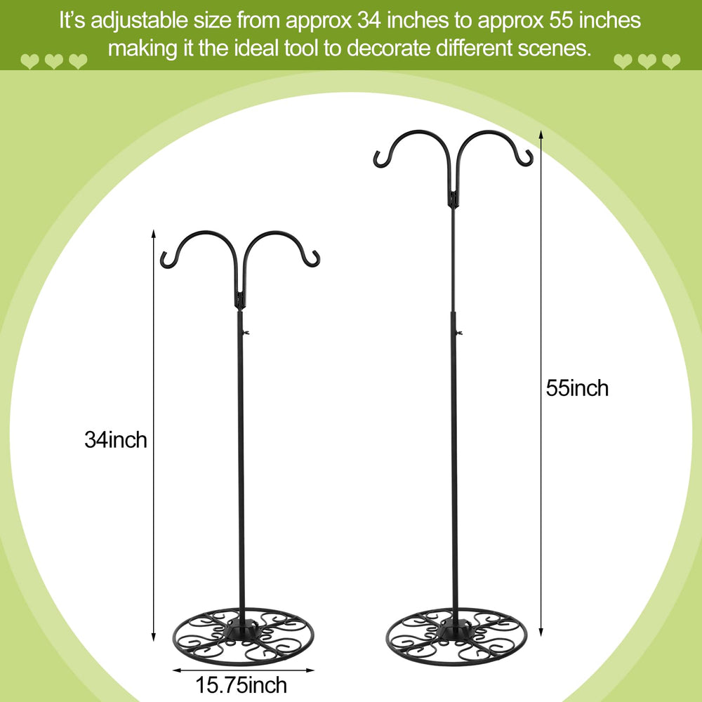Blulu shepherd hook base detail showing round base and sturdy attachment for stability
