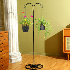 Blulu shepherd hook close-up of curved top showing durable iron and secure hanging point