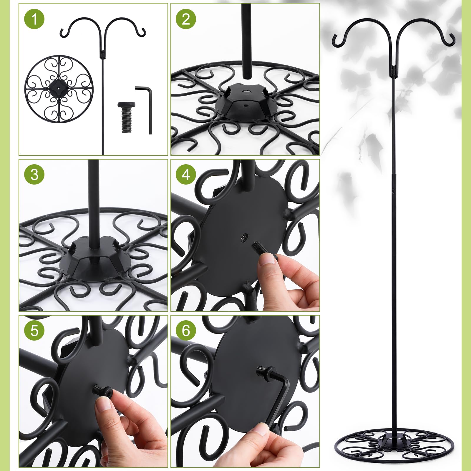 Blulu shepherd hook styled along a wedding aisle showing Blulu elevates event decor