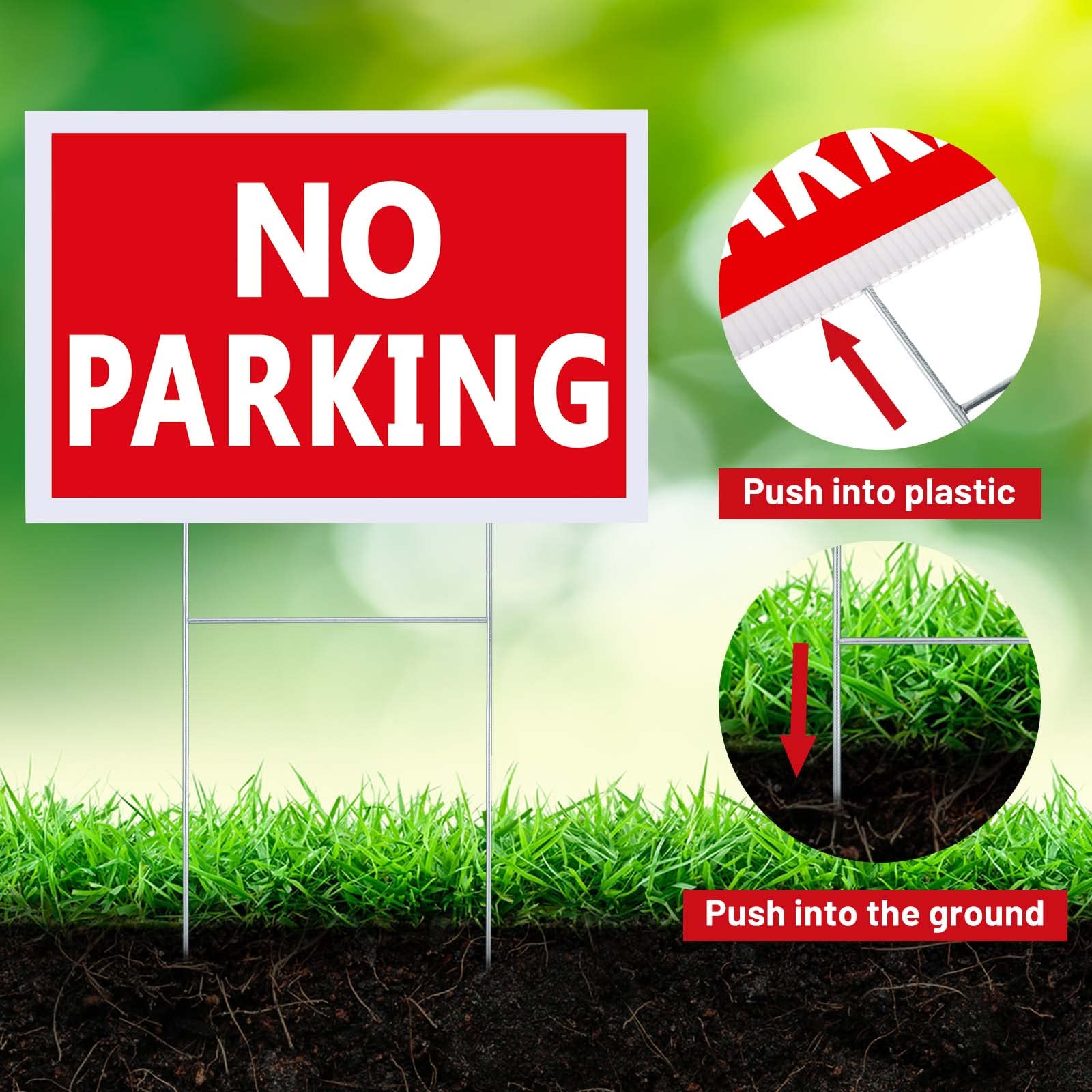 Blulu lawn and driveway setup showing improved traffic control at events