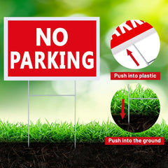 Blulu lawn and driveway setup showing improved traffic control at events