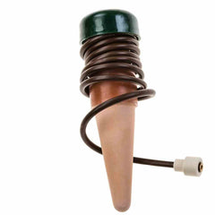 Blumat ceramic cone closeup highlighting moisture-sensing ceramic and durable build