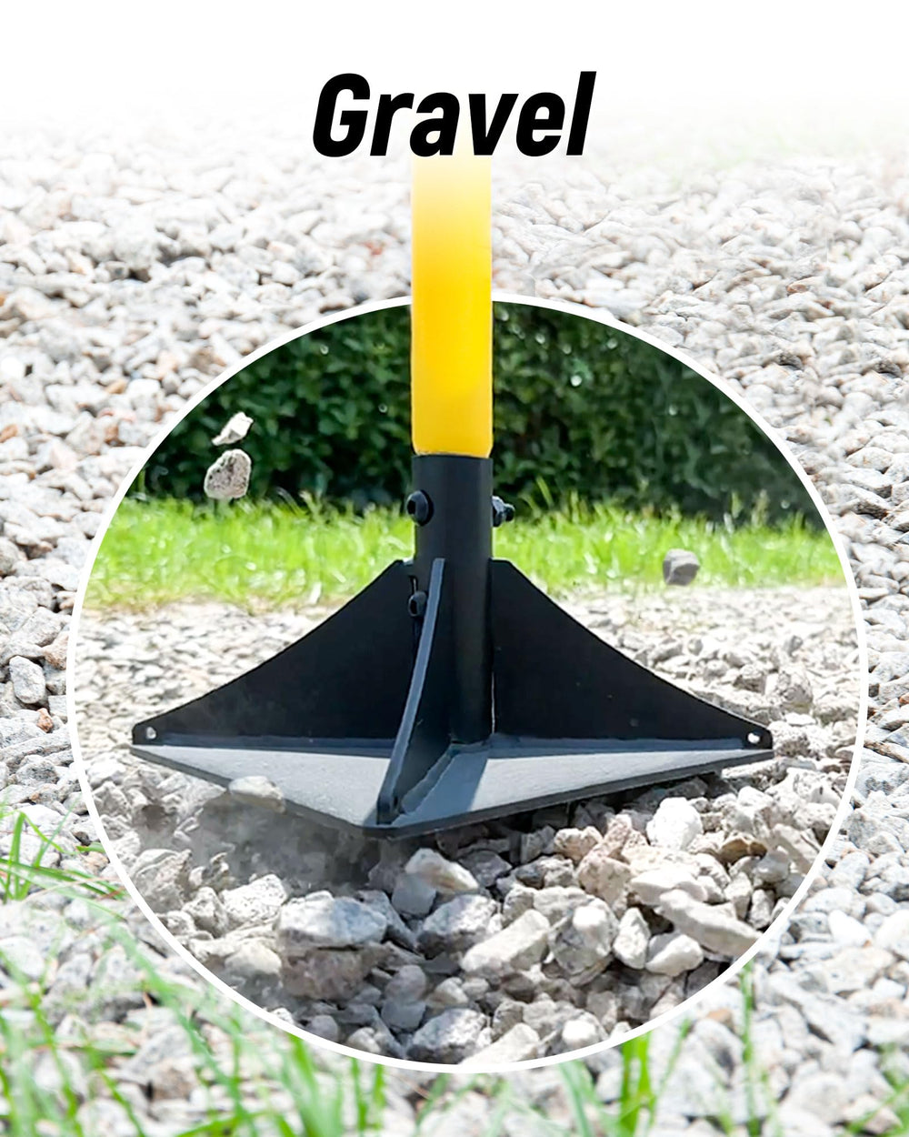 BlumeTrec tamper compacting gravel delivering precise, even surface leveling