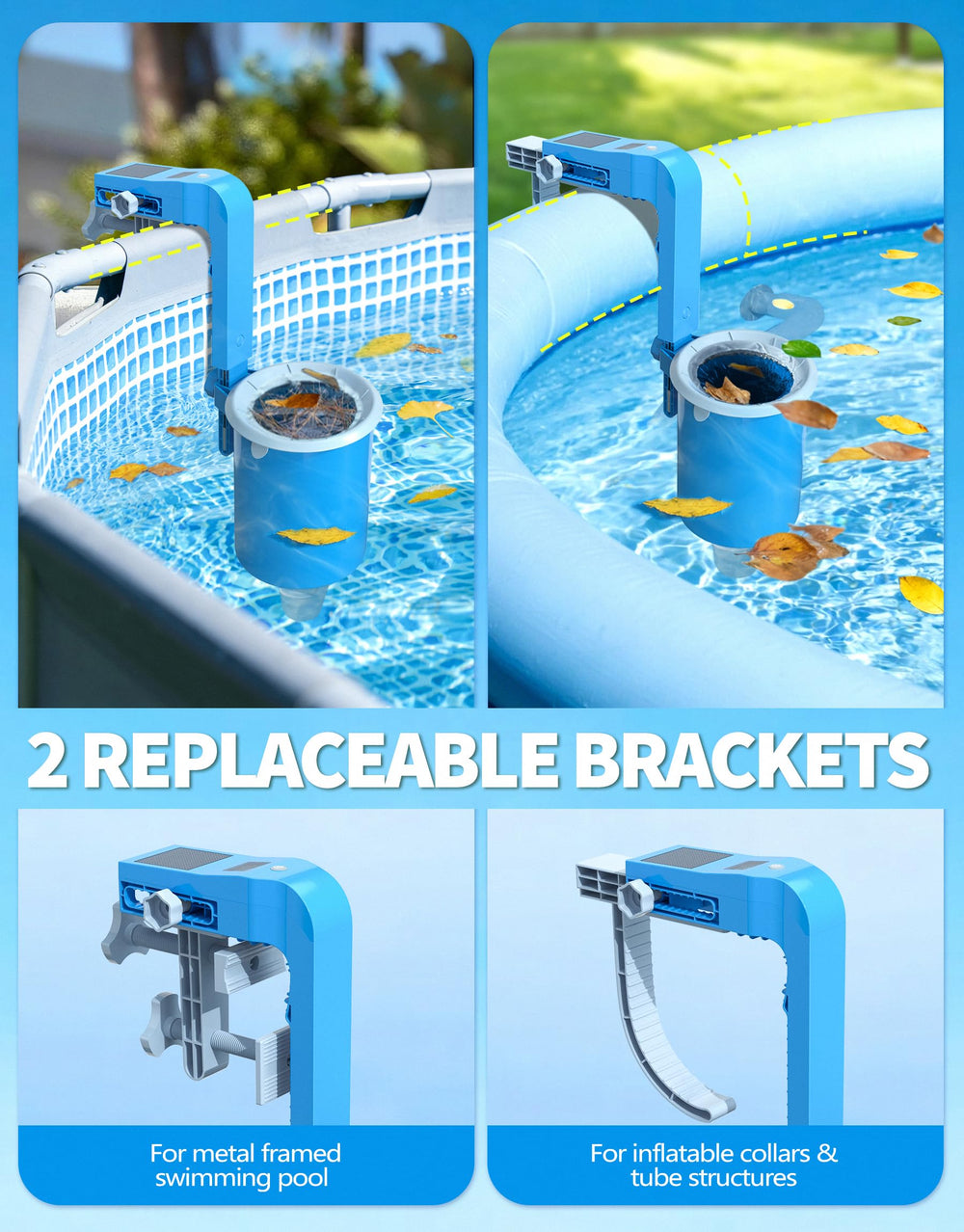 BluSwim next to a hand for scale showing compact, space-saving design
