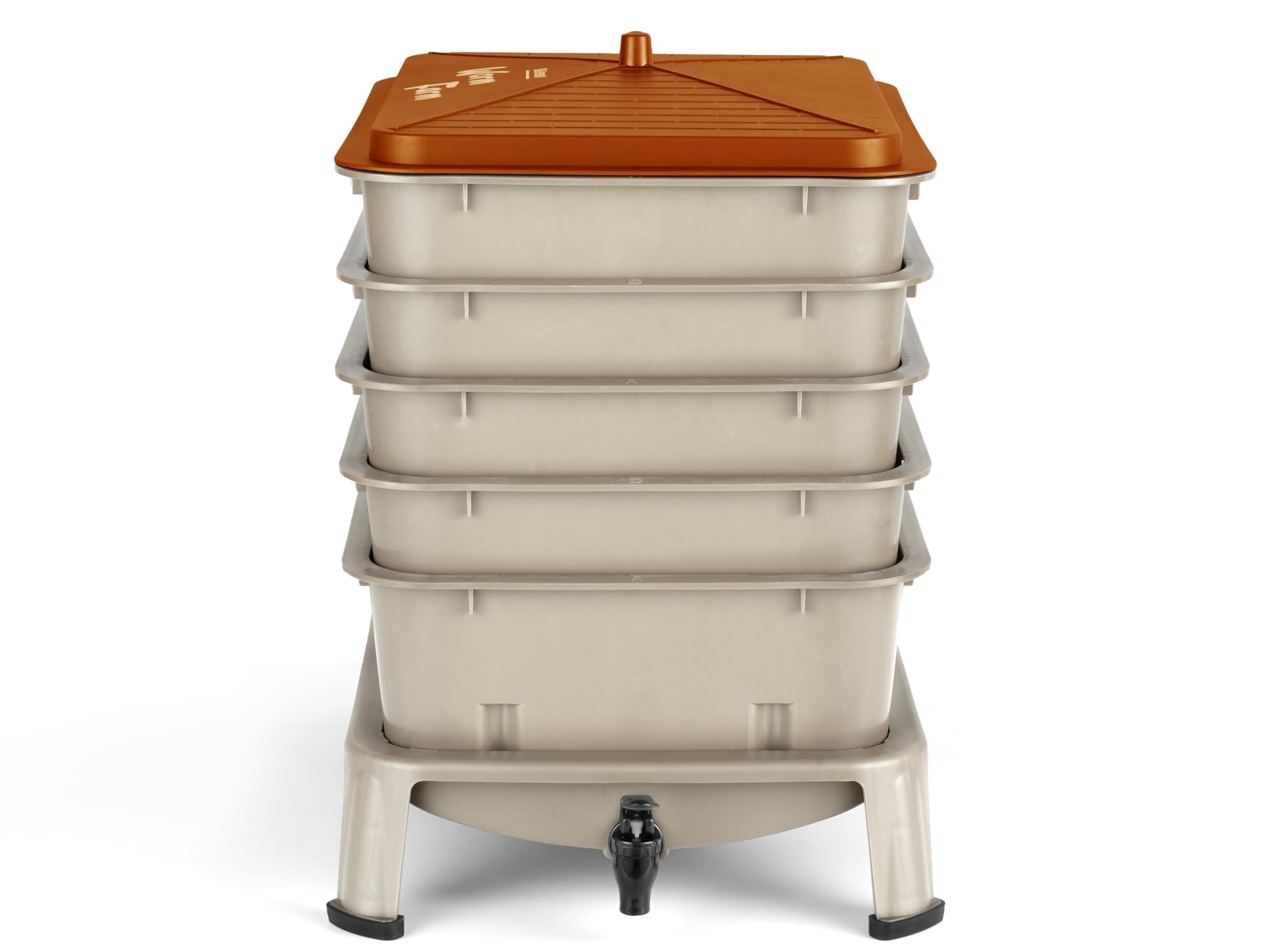 Blütezeit spigot and drip tray view for easy worm tea collection and mess-free draining