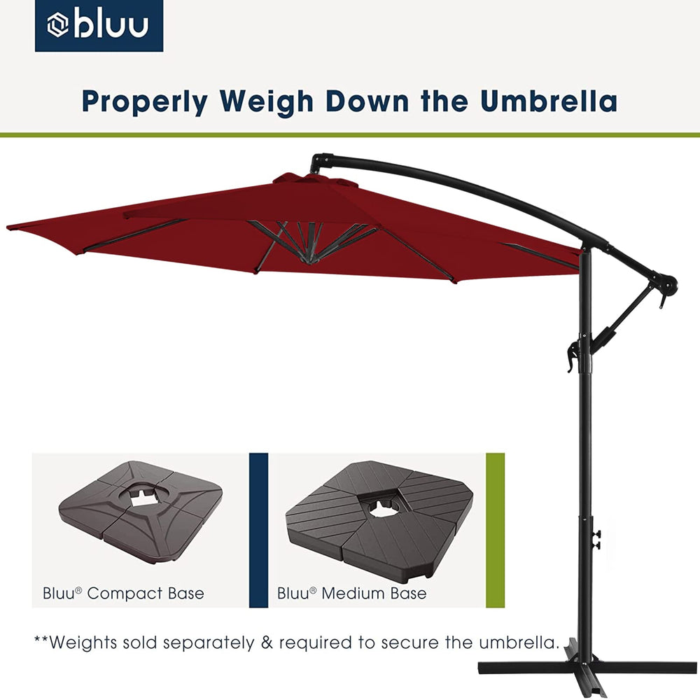 BLUU sturdy frame and pole assembly showing rustproof cover benefit