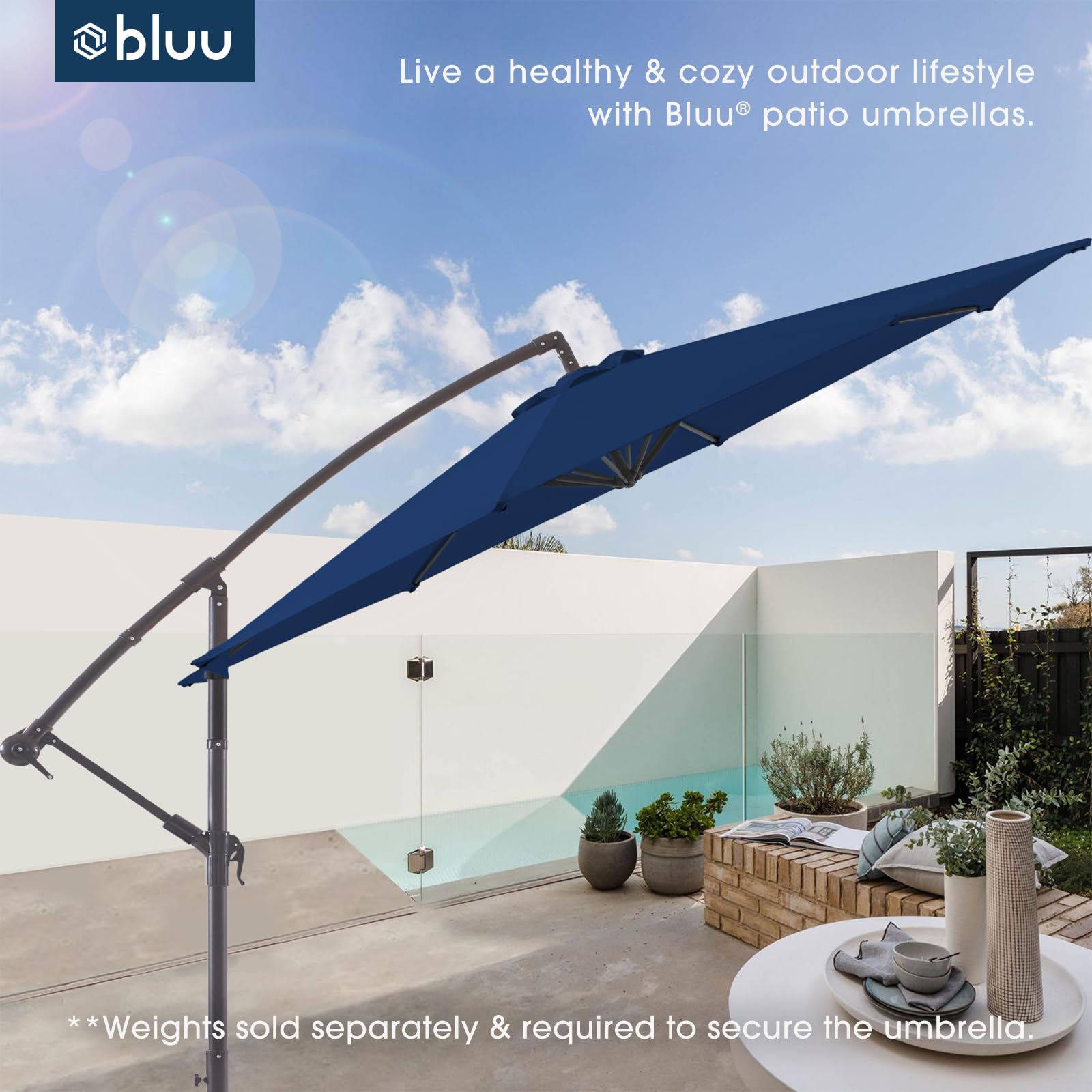 BLUU BANYAN protective storage cover showing dust and weather protection benefit