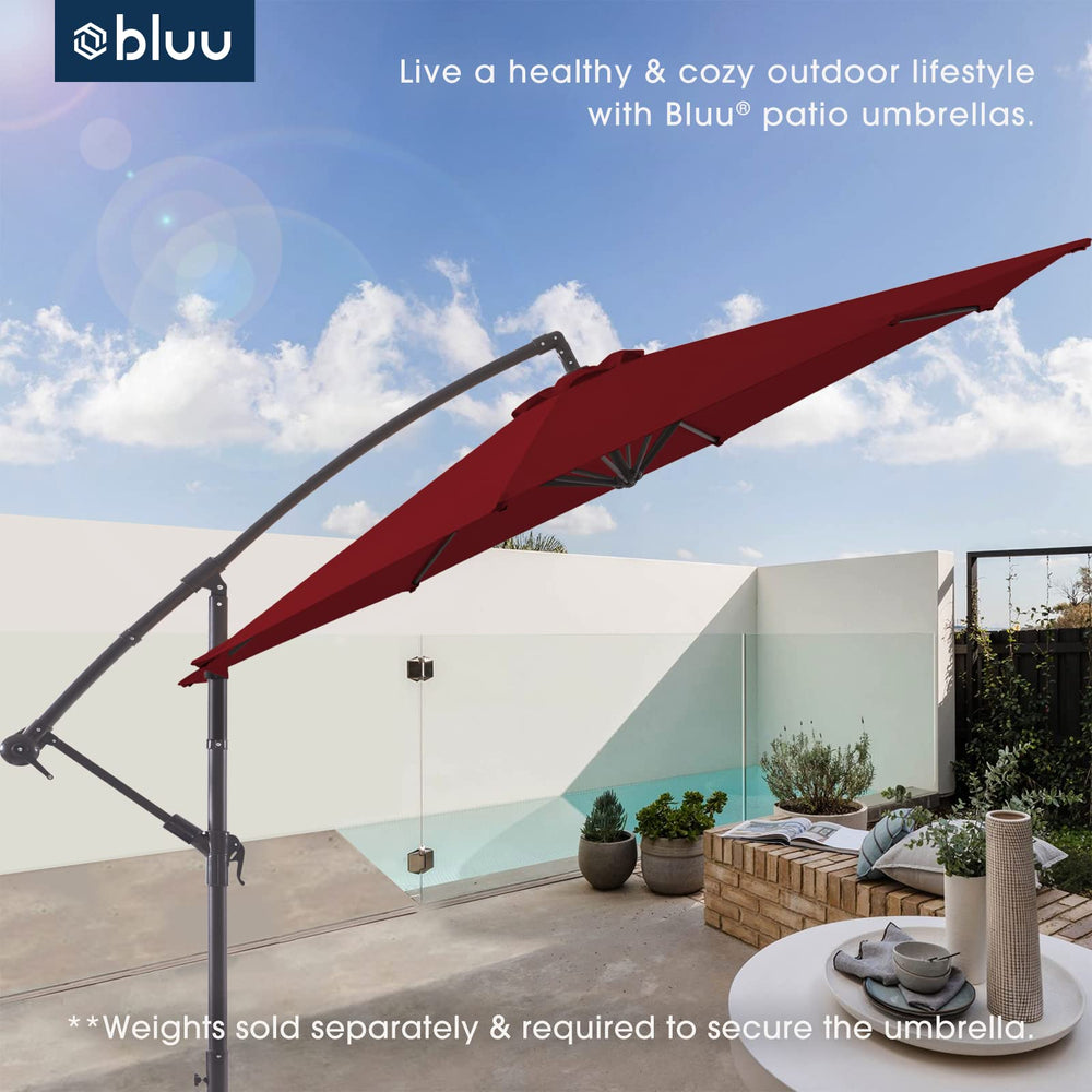 BLUU fabric texture revealing solution-dyed, water-repellent weave benefit