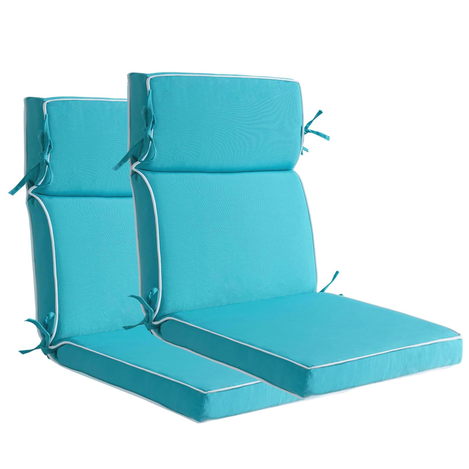 Blytieor front view of two cushions showing neat fit and design benefit comfort