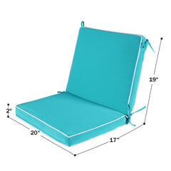 Blytieor tied cushion corner displaying secure ties and neat box-edge trim