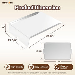 BMMXBI drip pan close-up edge detail highlighting corrosion resistance and robust construction