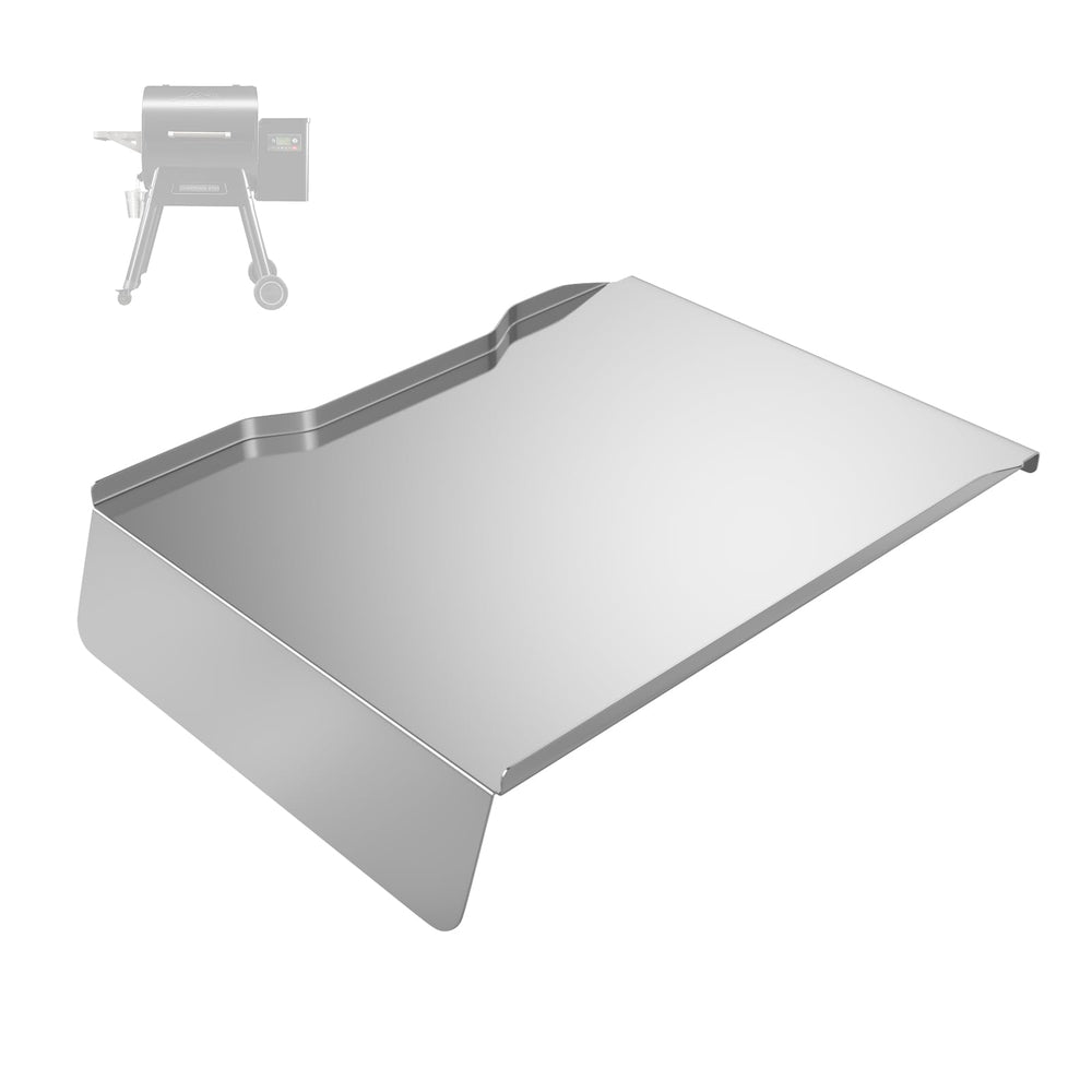 BMMXBI BAC506 front view showing full stainless drip pan and fit benefit