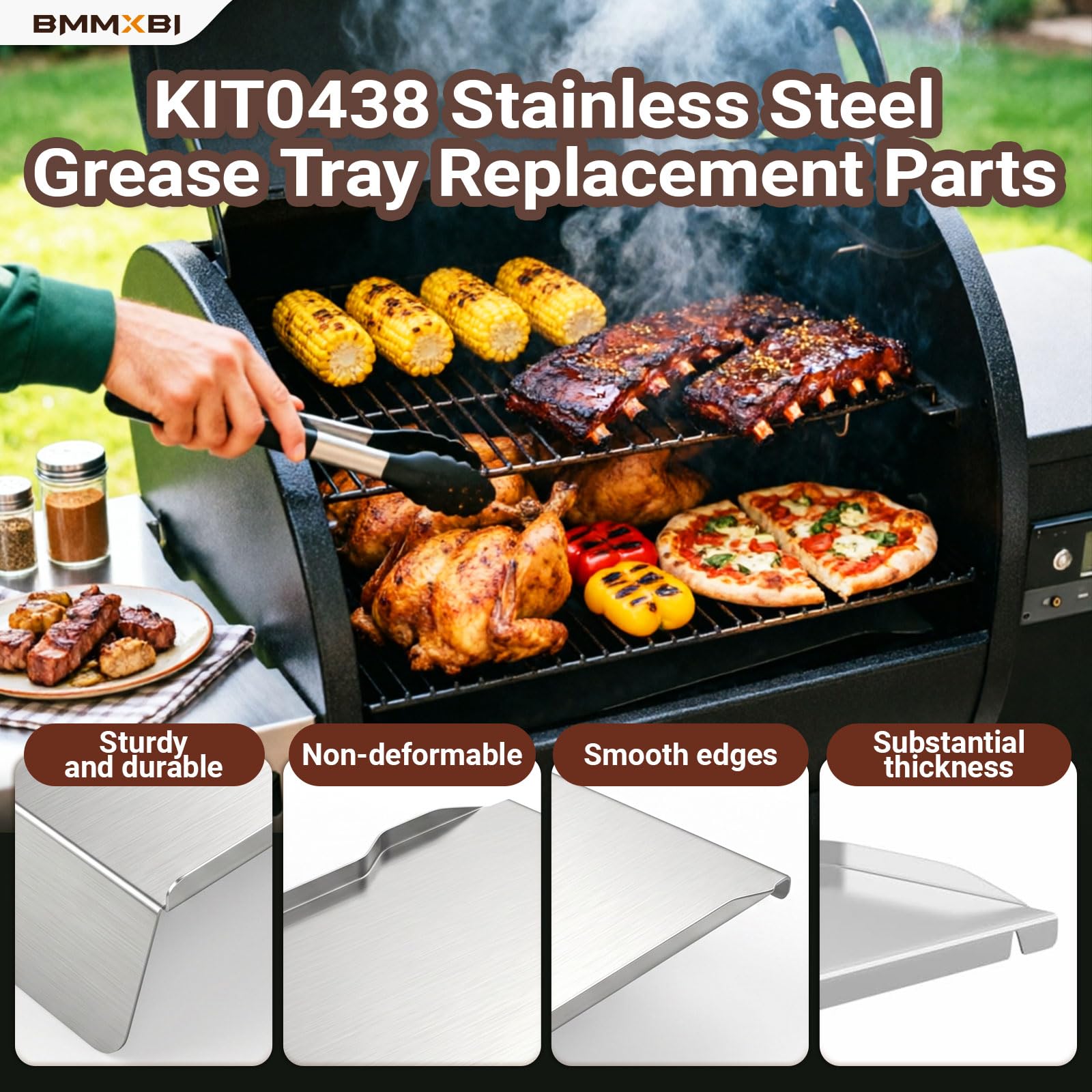 BMMXBI BAC506 installed in Traeger Ironwood 650 demonstrating correct fit