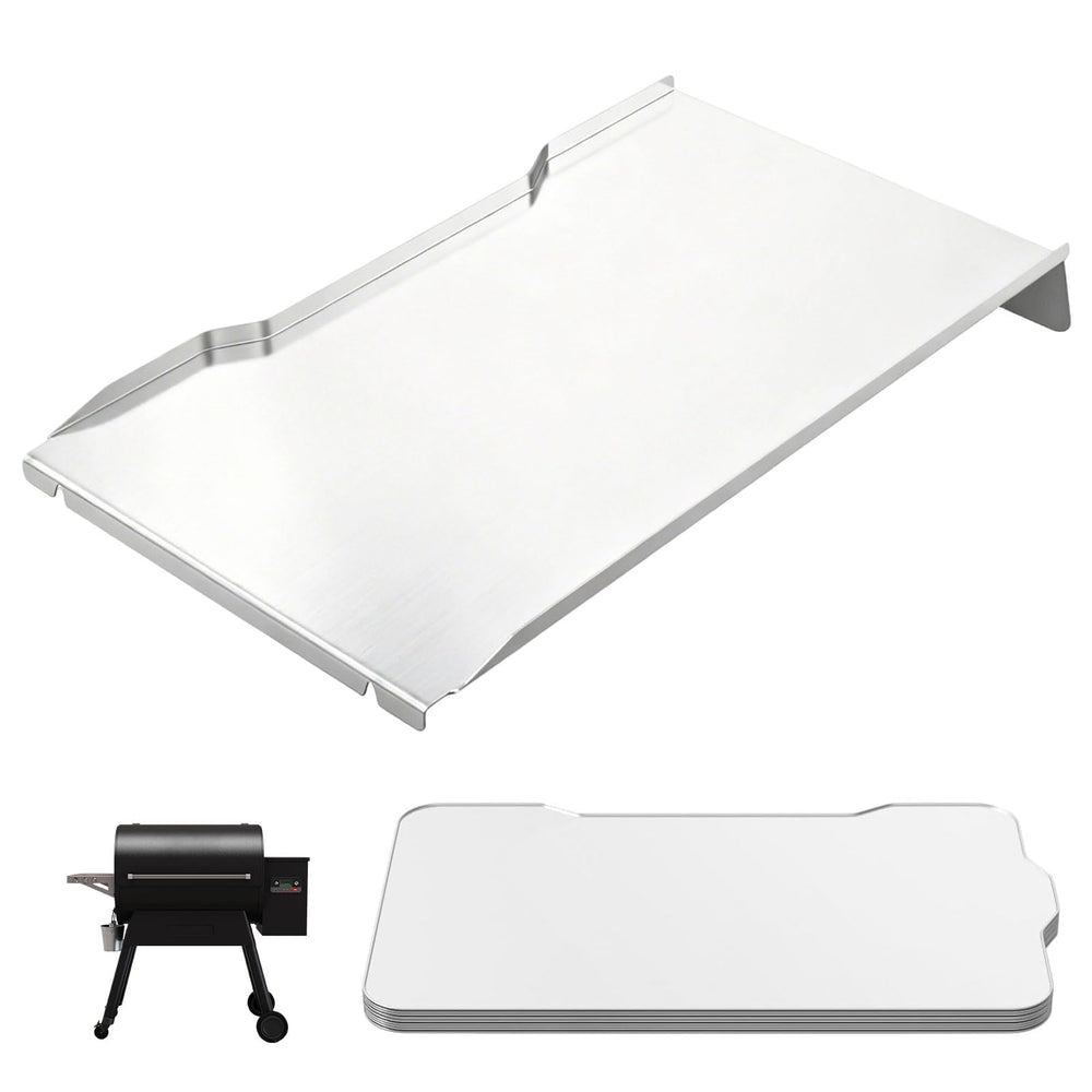 BMMXBI stainless drip pan front view showing fit and durability benefit