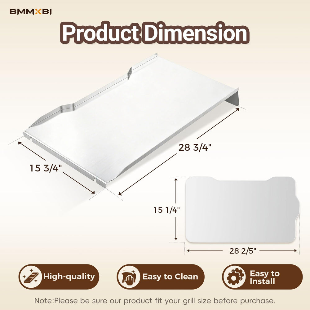BMMXBI ten-pack aluminum drip tray liners neatly stacked for quick replacement