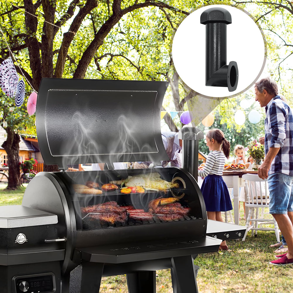 BMMXBI chimney on backyard grill showing upgraded appearance benefit