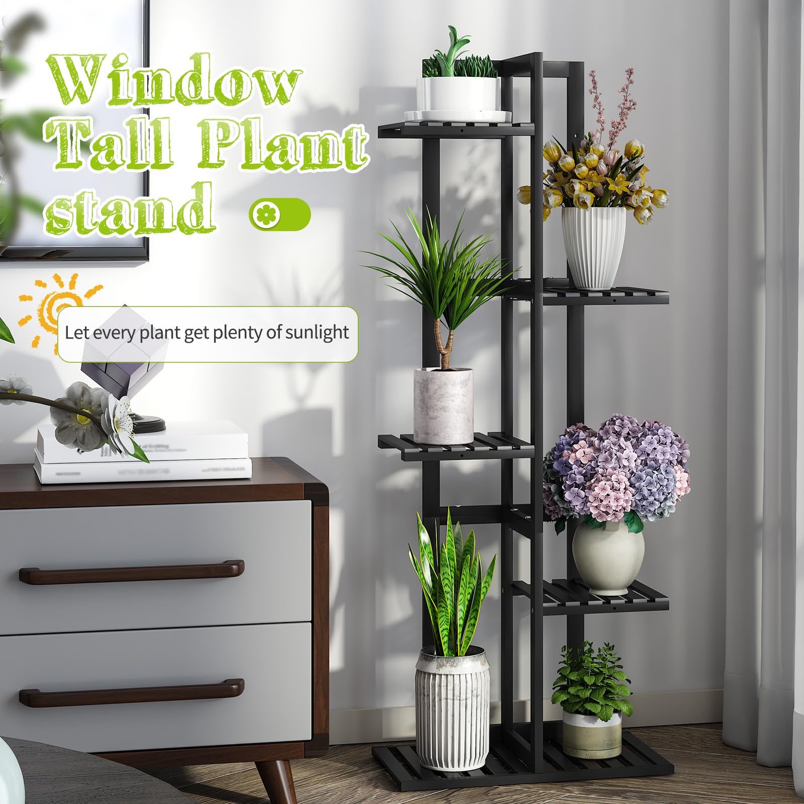 BMOSU top shelf with potted plant showing strong shelf support