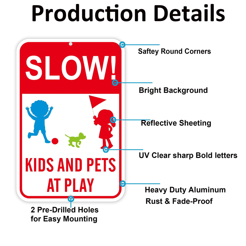 Bmytoo sign placed at a driveway to protect kids and pets at play