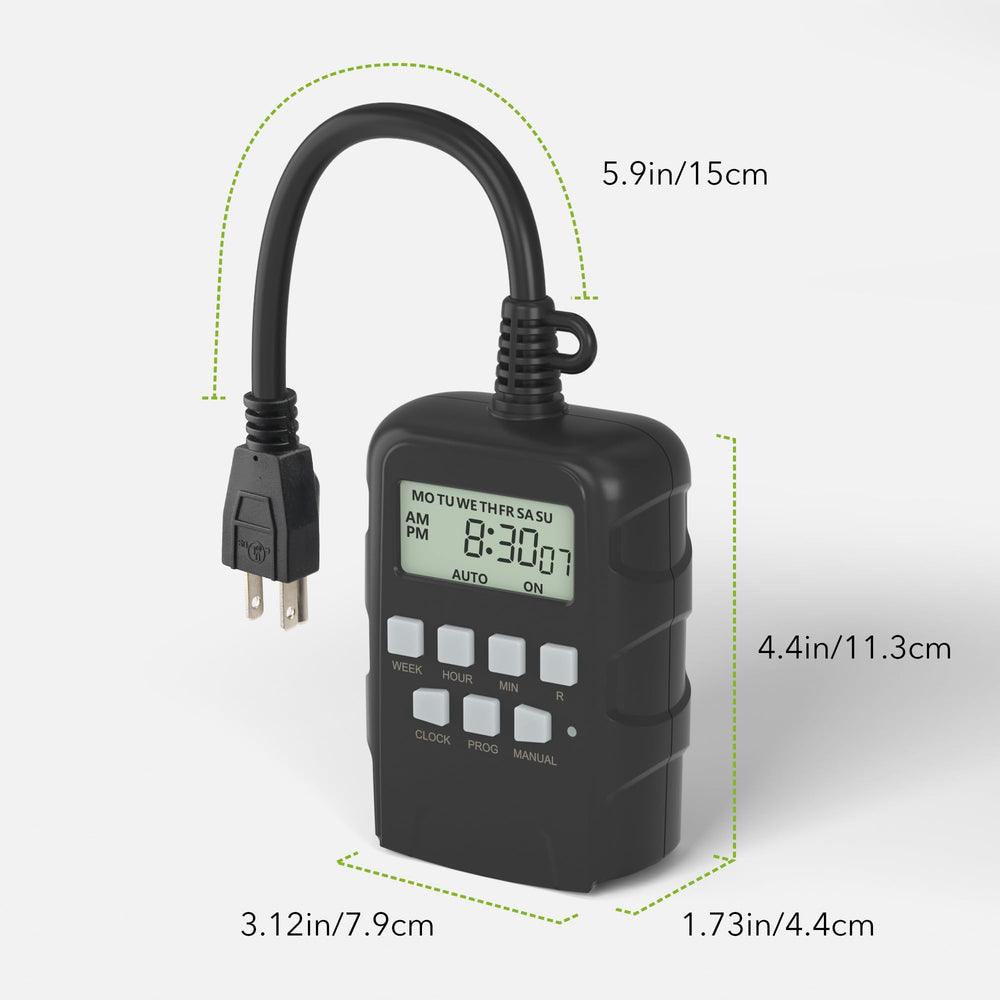 BN-LINK on patio controlling string lights, enhances evening ambiance safely
