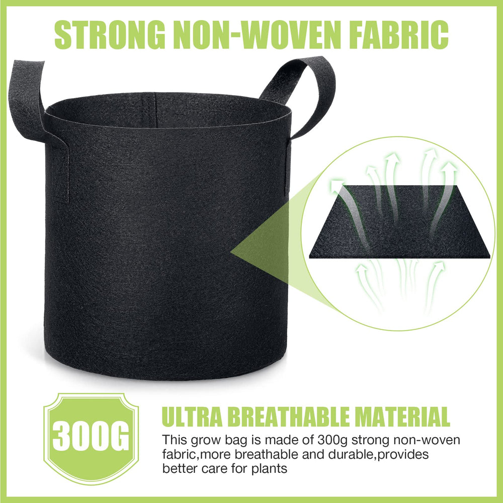 Boao grow bag filled with soil and seedling demonstrating planting and propagation benefit