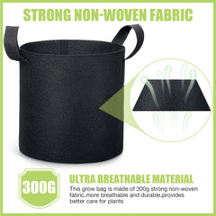 Boao grow bag filled with soil and seedling demonstrating planting and propagation benefit