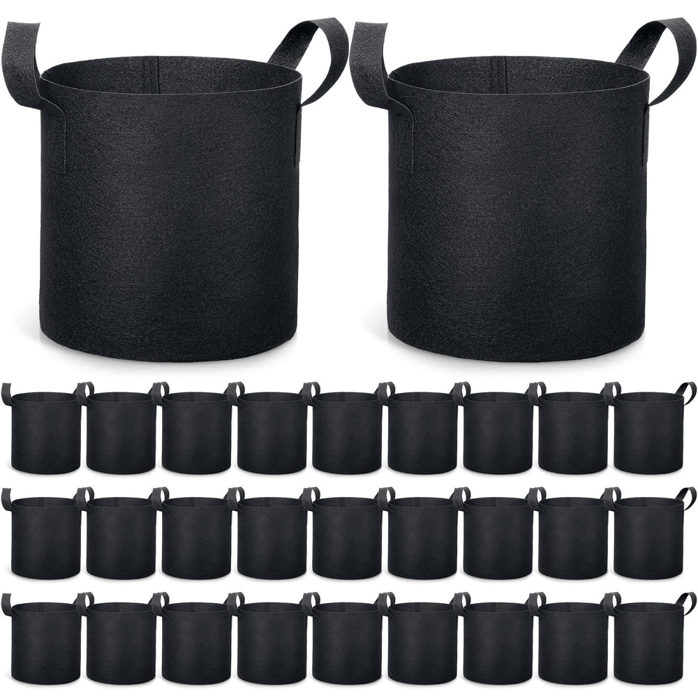 Boao front view of 30-pack grow bags showing bulk value and ready-to-use convenience