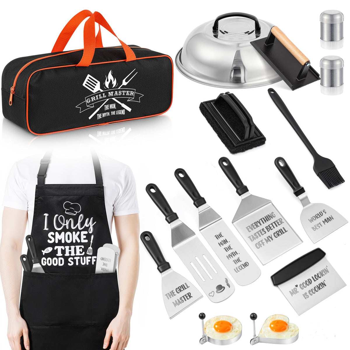 Boao full toolset and apron neatly displayed, perfect gift presentation