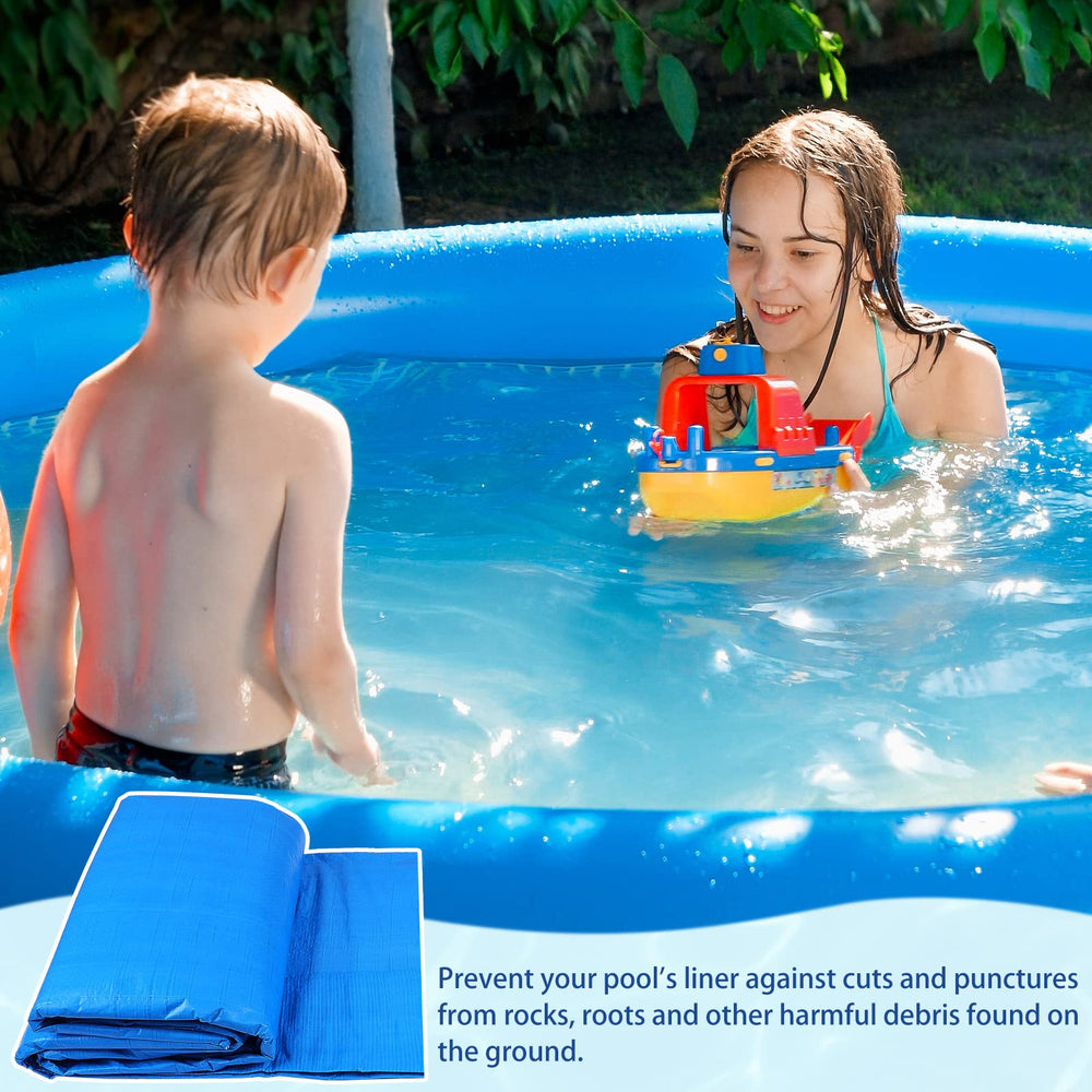 Boao pad in backyard pool setting enhancing clean, even pool base