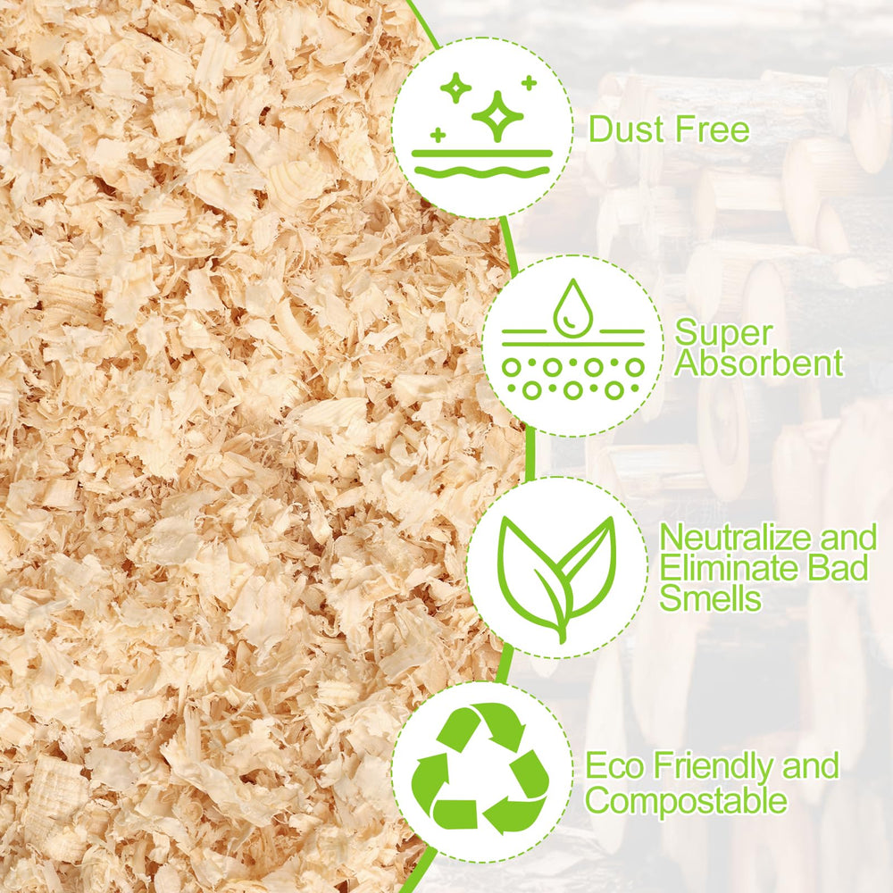 BobbleT shavings in nesting box cushioning eggs and reducing breakage