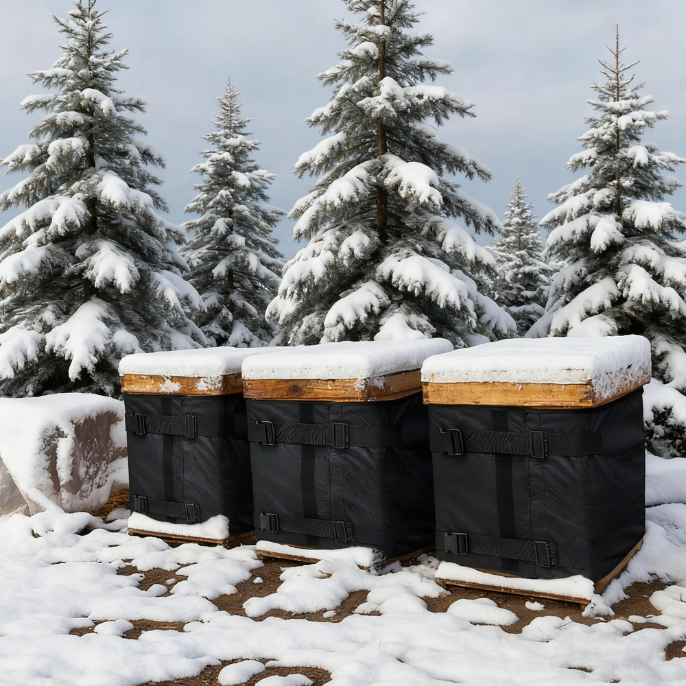 BobbleT wrap beside hive for size comparison and easy handling