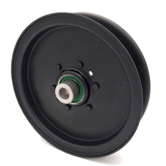 Bobcat idler pulley front view showing flange and bore for reliable fit