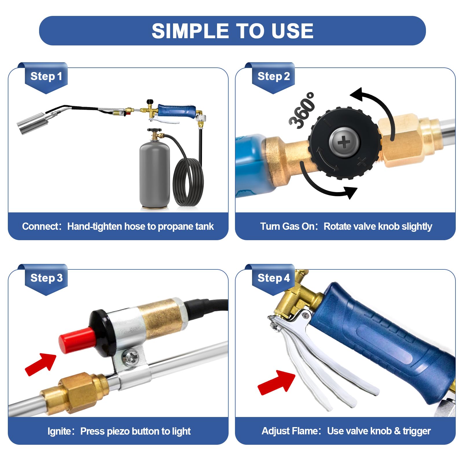 Bobillow 10ft hose and QCC fitting detail offering extended reach and secure connection