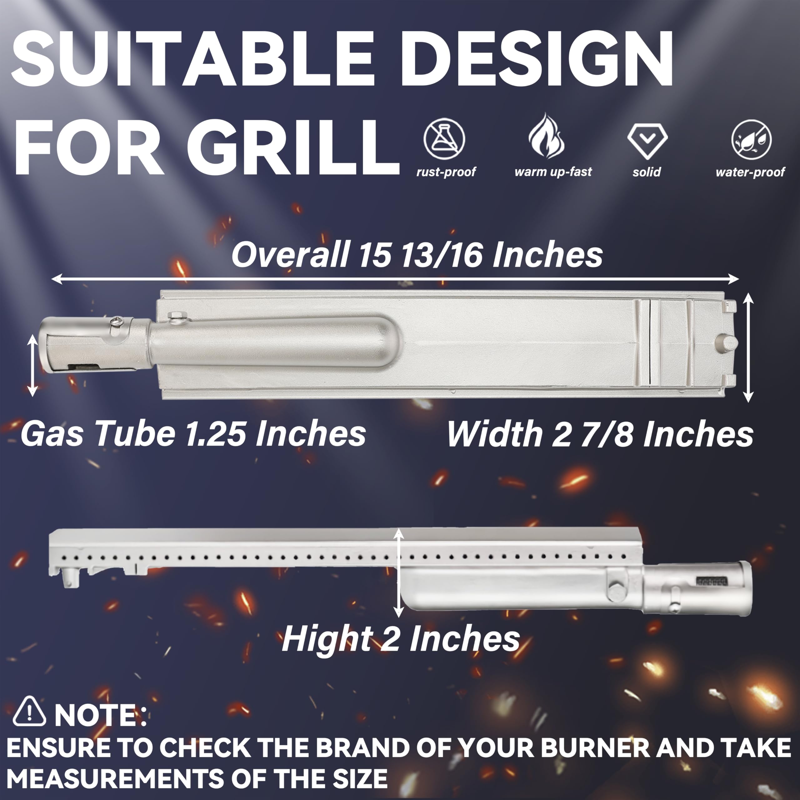 Bobo GrillKing close-up of cast SS304 surface highlighting corrosion resistance