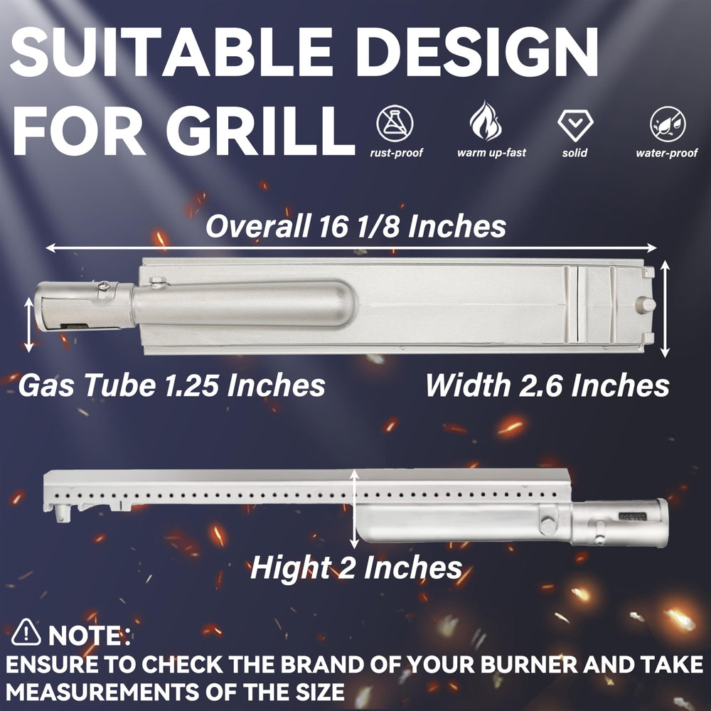 Bobo GrillKing close-up of evenly spaced fire ports for reliable blue flame performance