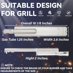 Bobo GrillKing close-up of evenly spaced fire ports for reliable blue flame performance