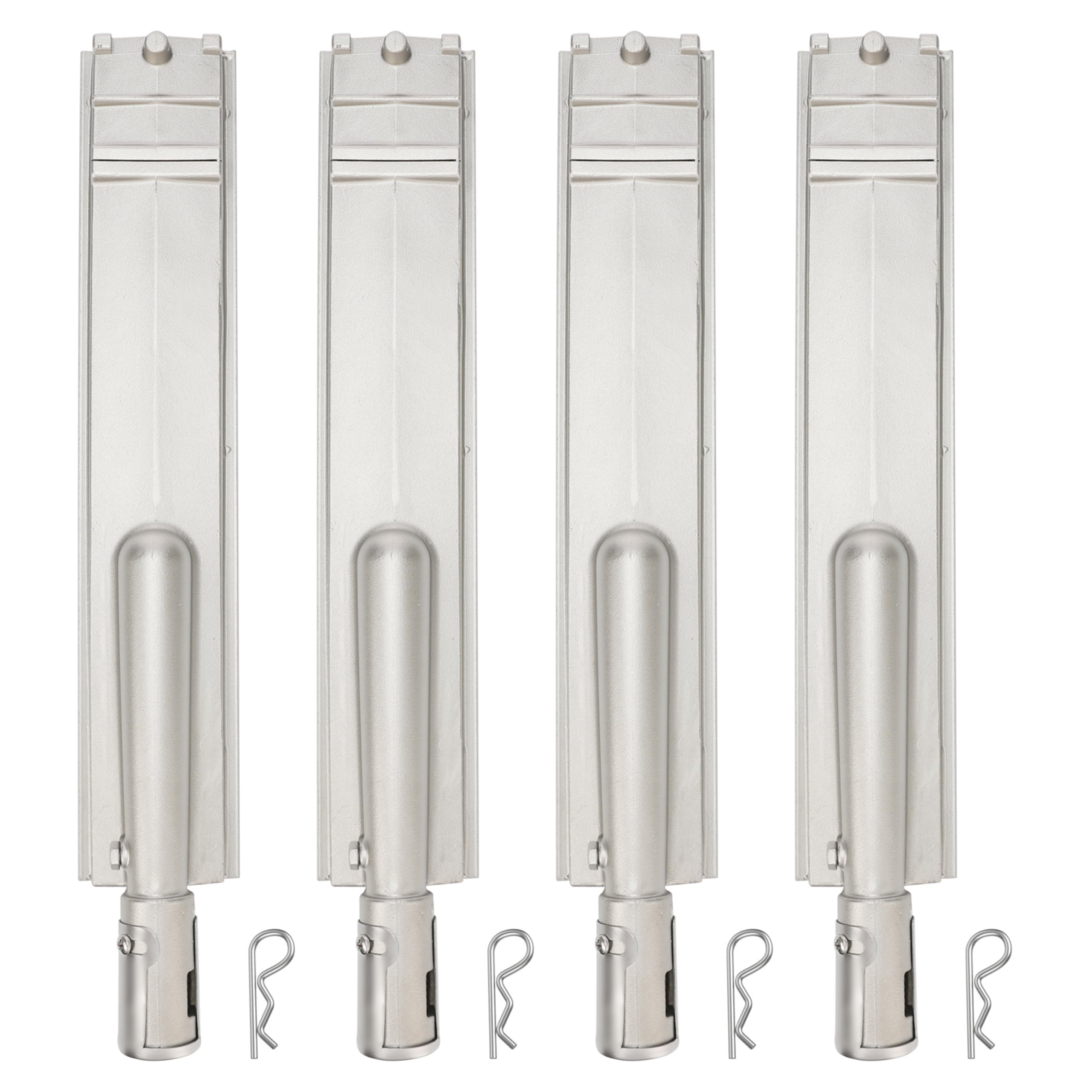 Bobo GrillKing front view of four burners showing full replacement set benefits