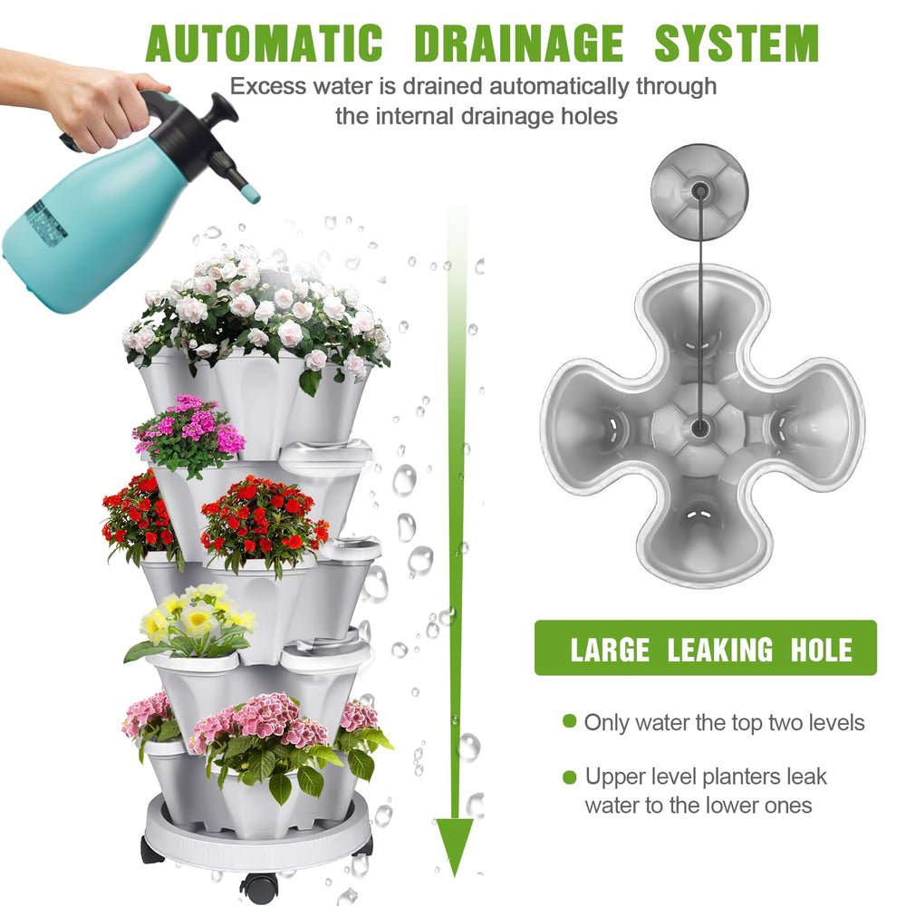 Bociks tools included set illustrating convenient gardening maintenance