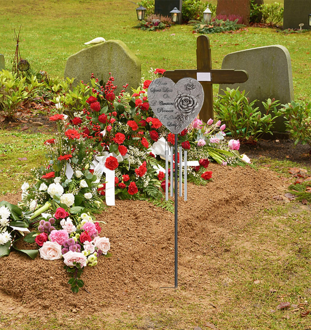 bocola metal stake and assembly included for quick, stable cemetery installation