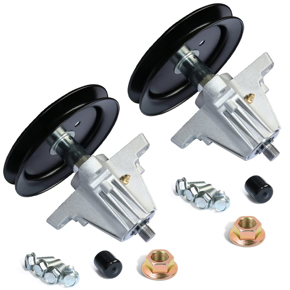 boeray front assembly showing spindle and pulley for quick replacement