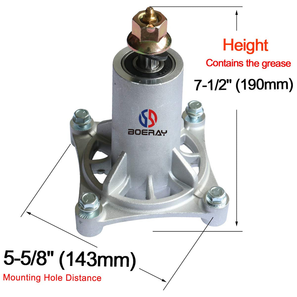 boeray close-up of spindle shaft and bearing surface for durability