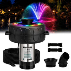 BOFEKTE front view of floating fountain showing compact platform and benefits