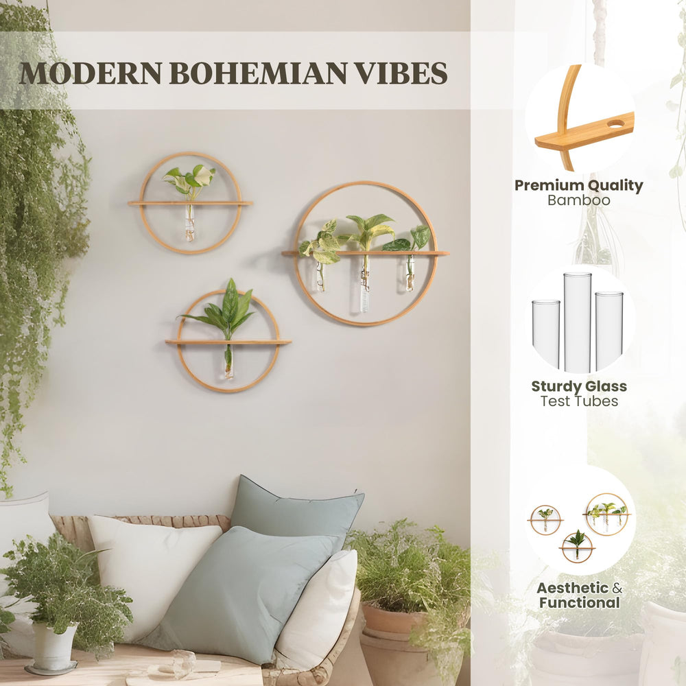 Bohemian Roots size comparison with measuring tape illustrating vase dimensions