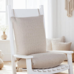 BOHOCHA back cushion showing artisan pattern and elegant cream tone