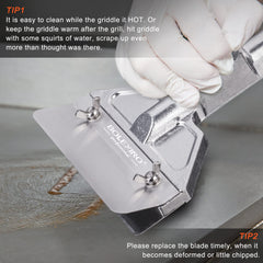 BOLEXINO cast-aluminum long handle close detail, provides heat protection and strength