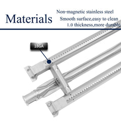 Boloda stainless steel burner tube detail highlighting durable high-temperature performance