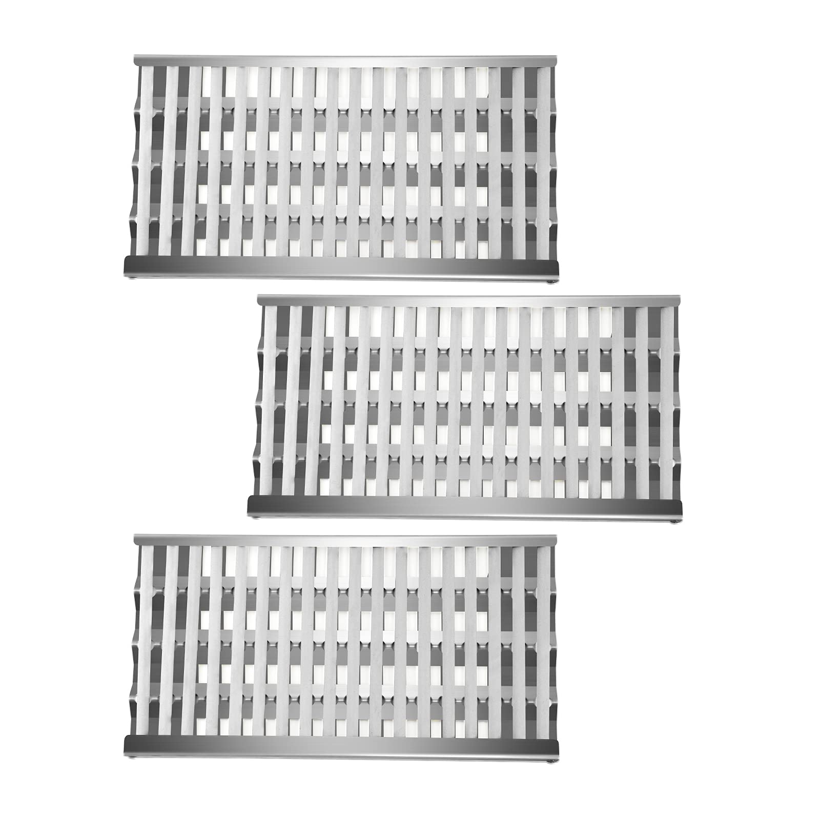 Boloda front view showing heat plates and rods, clear replacement benefit