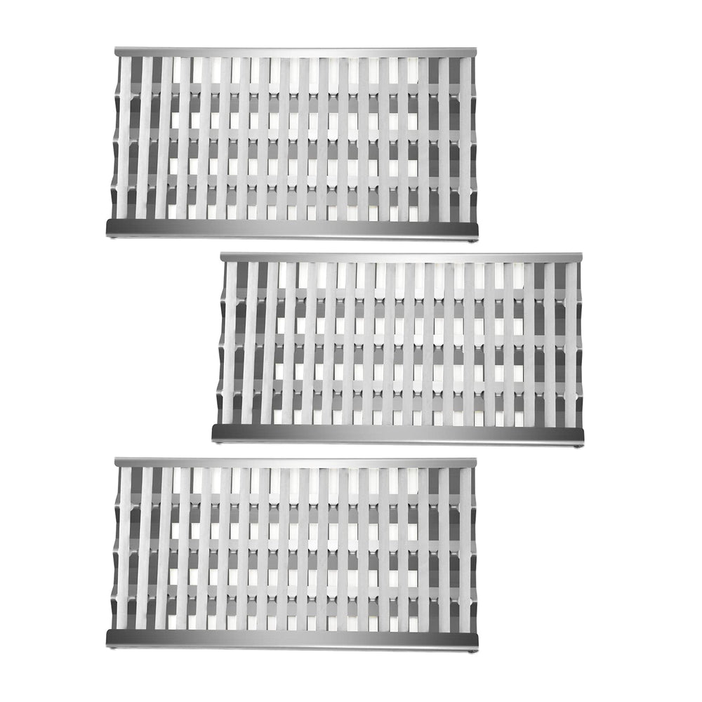 Boloda front view showing heat plates and rods, clear replacement benefit