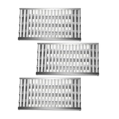 Boloda front view showing heat plates and rods, clear replacement benefit