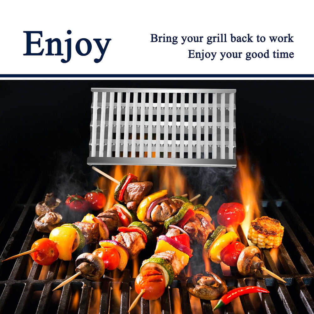 Boloda replacement parts staged on an outdoor grill showing performance upgrade