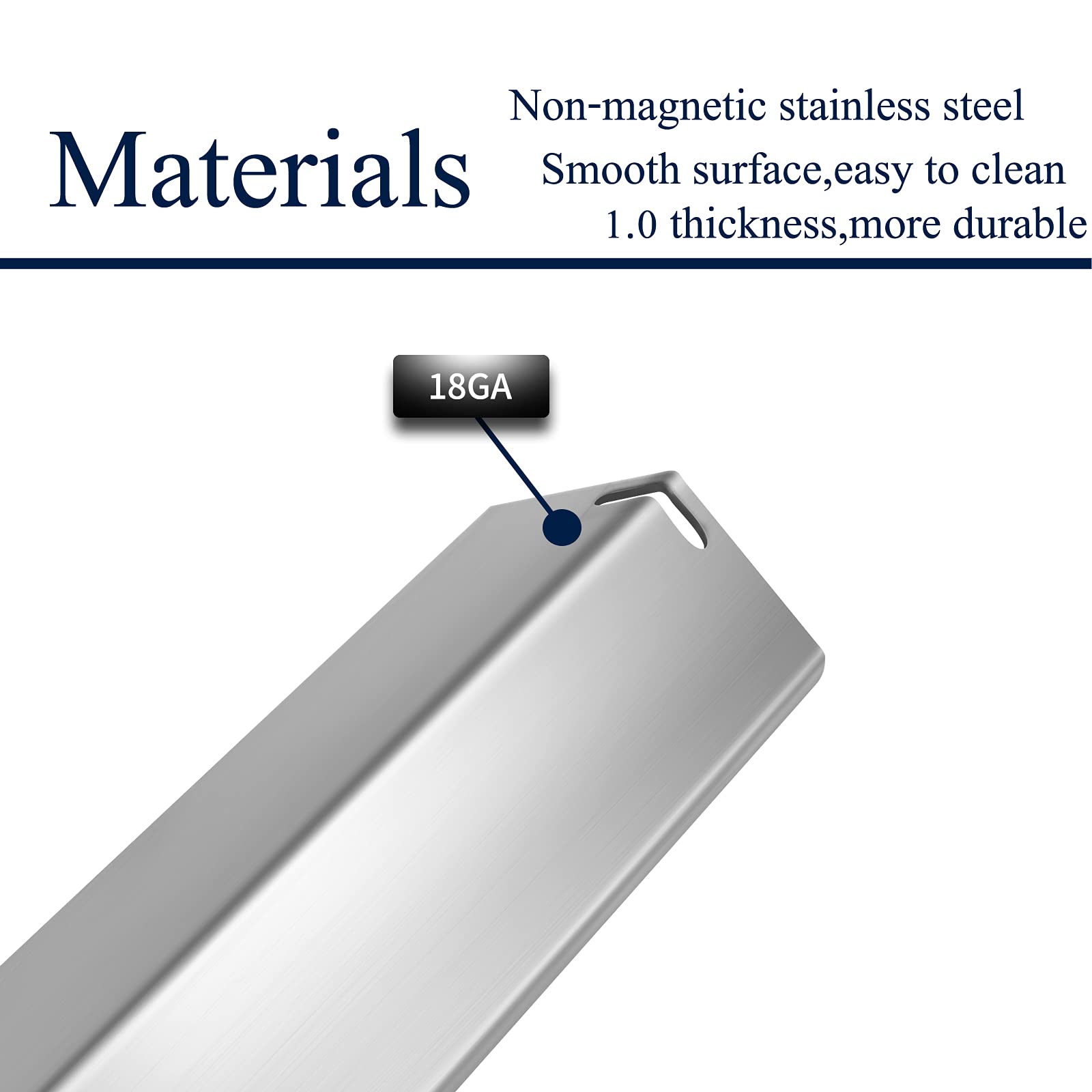 Boloda edge detail showing 18GA thickness for long-lasting strength